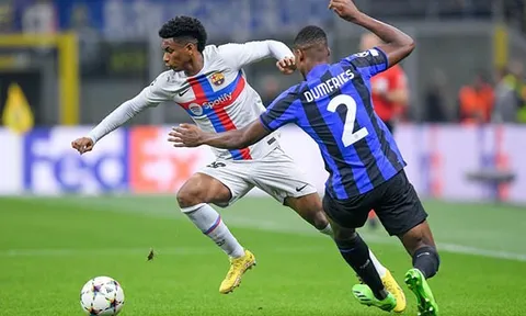 Inter Milan - Barcelona > 1-0: Blaugrana đẩy mình vào thế khó