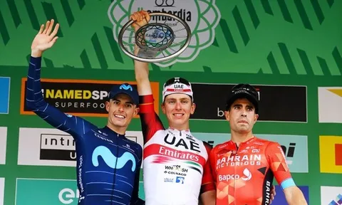 Tadej Pogacar đánh bại Eric Mas bảo vệ ngôi vô địch Il Lombardia