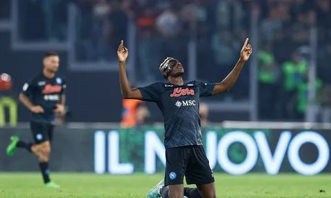 Roma - Napoli > 0-1: Osimhen đánh sập Rome