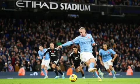 Man City - Fulham > 2-1: Haaland nổ súng giúp "Cityzens" chiếm đỉnh