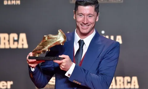 Lewandowski nhận Giày vàng châu Âu