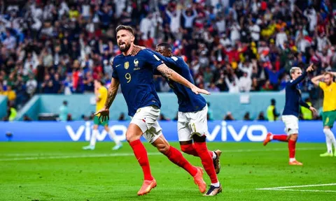 Giroud cân bằng kỷ lục ghi bàn của Henry cho đội tuyển Pháp