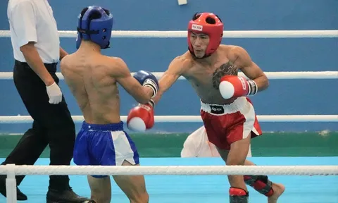 Phạm Bá Hợi gây ấn tượng mạnh ở môn Kickboxing Đại hội Thể thao toàn quốc