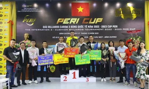 Lộ diện nhà vô địch chặng 1 giải Billiards carom 3 băng Peri Cup