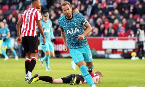 Harry Kane lập kỷ lục trong trận hoà trước Brentford