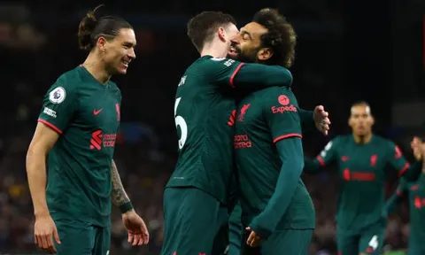 Aston Villa - Liverpool > 1-3: "Lữ đoàn đỏ" áp sát tốp 4
