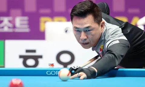 Mã Minh Cẩm vào bán kết Round 6 giải Billiards Carom 3 băng Nonghyup Card PBA Championship