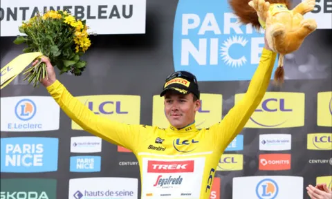 Mads Pedersen thắng chặng 2 Paris-Nice bằng pha nước rút mạnh mẽ