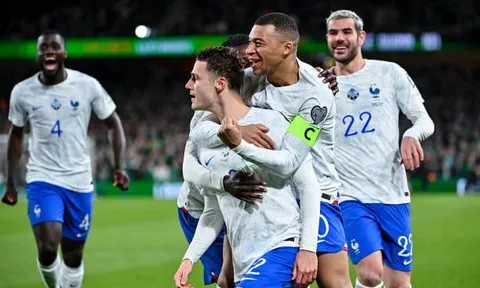 Vòng loại EURO 2024 > CH Ailen 0-1 Pháp: Khó đã có Pavard