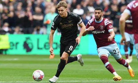 West Ham - Arsenal > 2-2: "Pháo thủ" hụt hơi