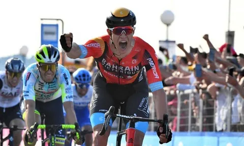 Jonathan Milan lập công cho Bahrain Victorious ở giải Xe đạp Giro d’Italia 2023
