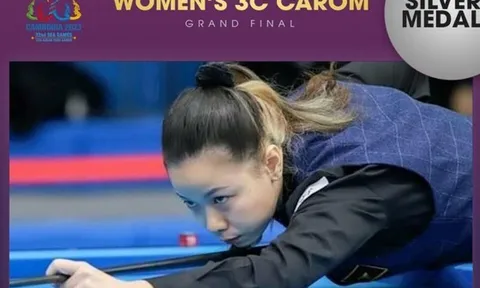 Nguyễn Hoàng Yến Nhi giành huy chương bạc Billiards Carom 3 băng nữ