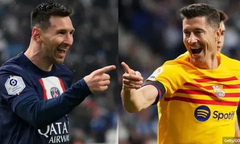 Lewandowski giục Barca kí hợp đồng với Messi