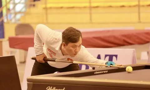 Giải Billiards Carom 3 băng World Cup TP.HCM 2023: Chiêm Hồng Thái mạnh mẽ vào Vòng chung kết