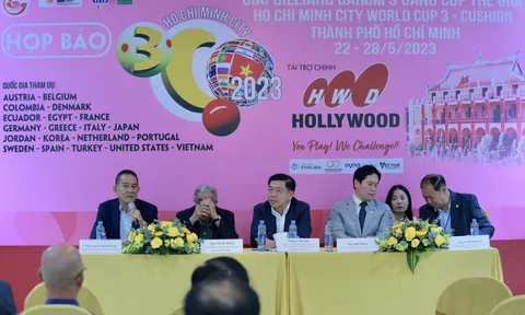 Cao thủ hàng đầu tranh tài tại World Cup Billiards Carom 3 băng tại TP.HCM