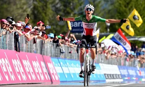 Filippo Zana chiến thắng chặng đua nhiều gây cấn của Giro d'Italia 2023