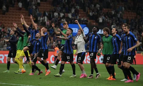 Nerazzurri chính thức giành vé dự Champions League