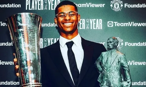 Rashford lập cú đúp danh hiệu sau mùa giải thành công