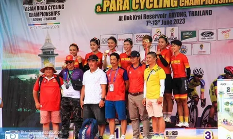 Giải Xe đạp vô địch châu Á 2023: Việt Nam giành vị trí thứ hai toàn đoàn