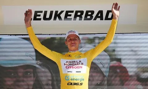 Felix Gall đã khiến Áo vàng Tour de Suisse 2023 lại đổi chủ