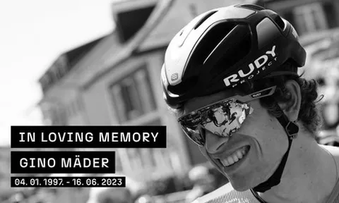 Tay đua Gino Mader “tử nạn” trên đường đua sau tai nạn kinh hoàng ở giải Xe đạp Tour de Suisse 2023
