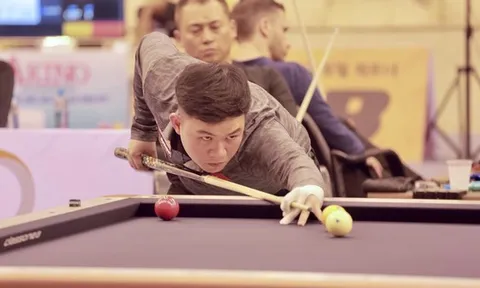 Billiards Carom 3 băng Việt Nam đại thắng ngày ra quân giải World Cup Porto 2023