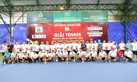 Giải Tennis Quảng Nam quyên góp được 5 ngôi nhà tình thương
