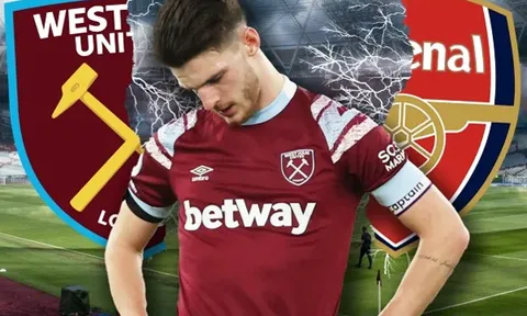 West Ham nổi giận khi thương vụ Declan Rice bị trì hoãn