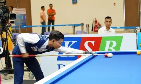Cơ thủ trẻ Campuchia gây ấn tượng tại giải Billiards Carom 3 băng quốc tế Bình Dương - Cúp Number 1 năm 2023