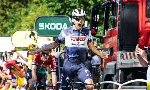 Kasper Asgreen thắng nghẹt thở ở chặng 18 Tour de France 2023