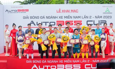 Khai mạc giải Bóng đá ngành Xe miền Nam - Auto365 Cup 2023: Dàn sao phủi thắng nhọc