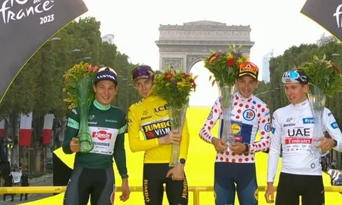 Áo vàng Jonas Vingegaard nhận được hơn 14 tỷ đồng tại Tour de France 2023
