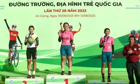 Giải Xe đạp đường trường trẻ vô địch quốc gia 2023: Đồng Tháp đứng đầu toàn đoàn