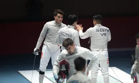 Đấu kiếm ASIAD 19: Việt Nam không thành công ở nội dung Kiếm chém đồng đội nam