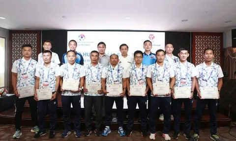 58/58 trọng tài khu vực phía Nam đạt yêu cầu ở lớp tập huấn trước mùa giải mới