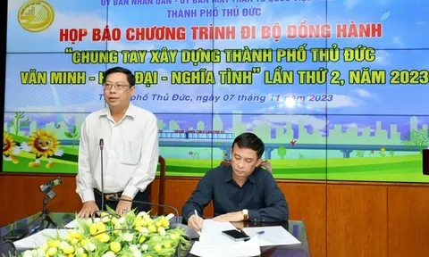 Đi bộ đồng hành "Chung tay xây dựng thành phố Thủ Đức văn minh - hiện đại - nghĩa tình" lần thứ hai - 2023