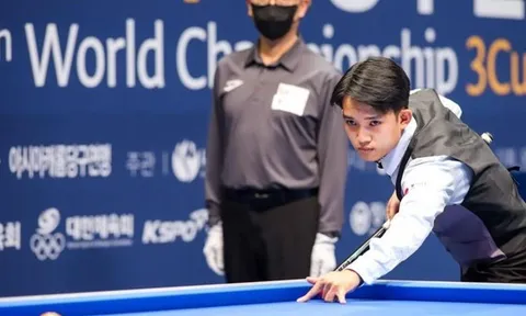 Chiêm Hồng Thái dừng chân ở vòng 16 giải Billiards World Cup Seoul 2023