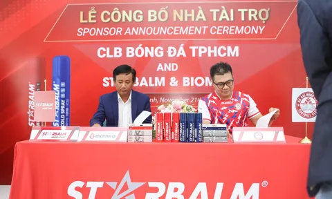 STARBALM đồng hành cùng Câu lạc bộ Bóng đá thành Phố Hồ Chí Minh
