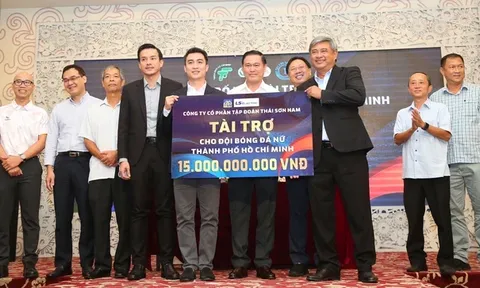Công ty Thái Sơn Nam tài trợ 15 tỷ đồng cho câu lạc bộ bóng đá nữ TP.HCM