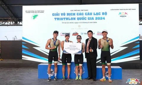 Giải vô địch các câu lạc bộ Triathlon quốc gia 2024: TP.HCM nhất toàn đoàn