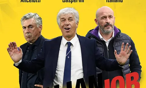 3 nhà cầm quân người Italia lọt trận chung kết Cúp châu Âu