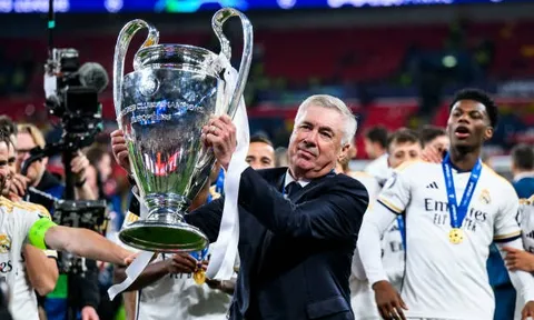 Ông Ancelotti trở thành huấn luyện viên đầu tiên vô địch UCL 5 lần