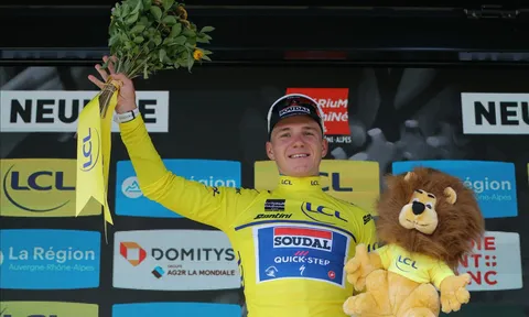 Remco Evenepoel đánh chiếm Áo vàng ngoạn mục tại Criterium du Dauphine