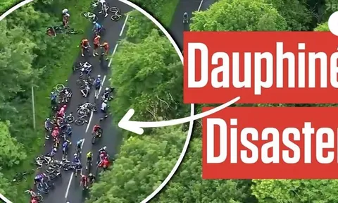 Sự cố tai nạn khiến chặng 5 giải Xe đạp Criterium du Dauphine 2024 bị hủy