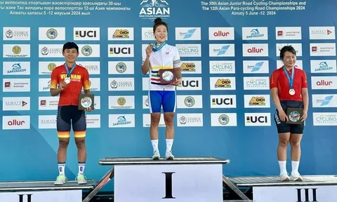 Nguyễn Thị Thật giành huy chương bạc giải Xe đạp vô địch châu Á 2024