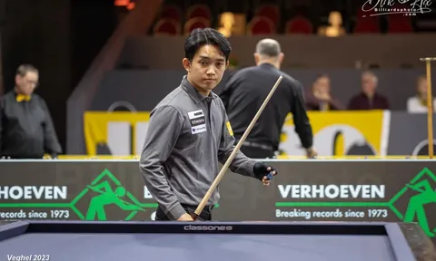 World Cup Billiards Carom 3 băng Ankara 2024: Chiêm Hồng Thái và Trần Thanh Lực lách qua khe cửa hẹp vào vòng chính