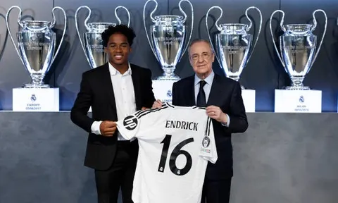Endrick mơ tiếp quản chiếc áo số 9 tại Real Madrid