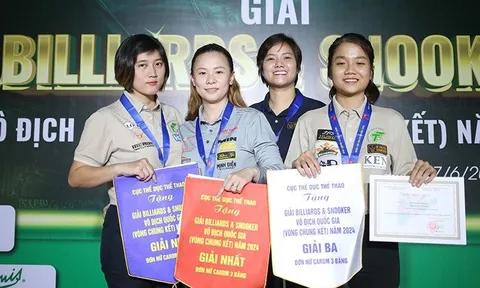 Khởi tranh giải Billiards Carom 3 băng nữ HBSF năm 2024
