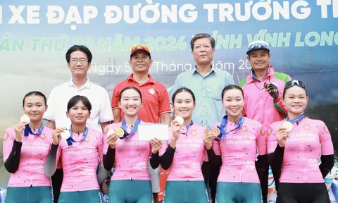 Giải Xe đạp đường trường trẻ quốc gia 2024: Đồng Tháp thắng lớn ở nội dung Xuất phát đồng hàng nữ