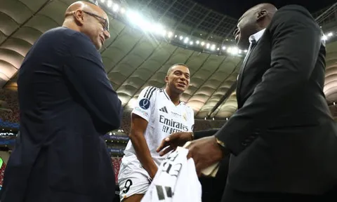 Mbappe phấn khích với danh hiệu đầu tiên ở Real Madrid